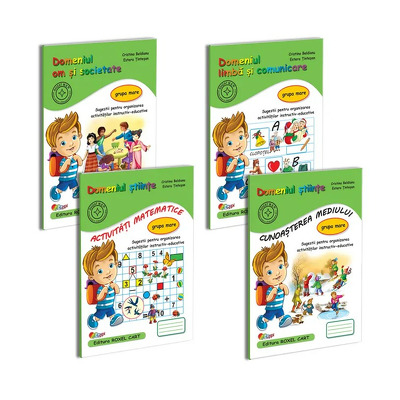 Pachet educational, 4 caiete pentru gradinita. Grupa mare
