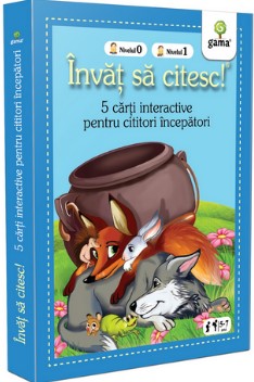 Pachet II  - Invat sa citesc! 5 carti interactive pentru cititori incepatori