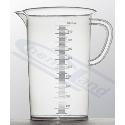 Pahar Berzelius material PP cu toarta 2000 ml