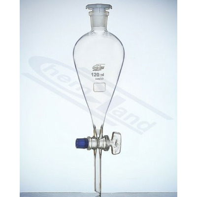 Palnie de Separare Forma Para cu robinet din sticla 120ml