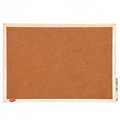 Panou pluta rama lemn 60x90 cm