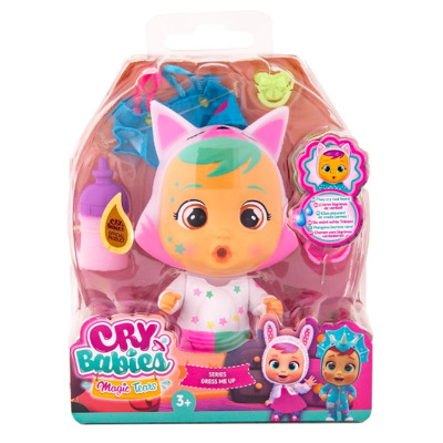 Papusa bebelus Mini Cry Babies Dress Me up Foxie