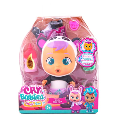 Papusa bebelus Mini Cry Babies Dress Me up Pandy