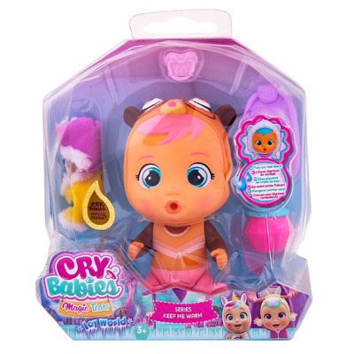 Papusa bebelus Mini Cry Babies Icy World Keep me warm Aura