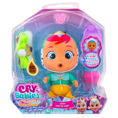 Papusa bebelus Mini Cry Babies Icy World Keep me warm Cora