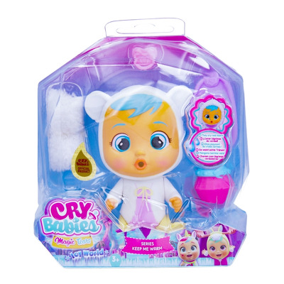 Papusa bebelus Mini Cry Babies Icy World Keep me warm Kristal