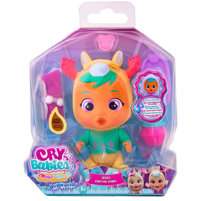 Papusa bebelus Mini Cry Babies Icy World Keep me warm Riley