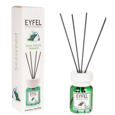 Parfum - odorizant de camera cu betisoare din ratan, Eyfel, Aroma Alge marine, 120 ml