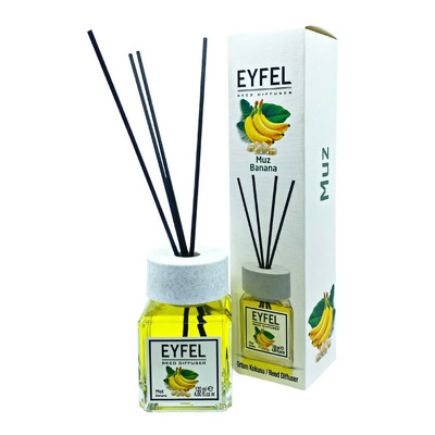 Parfum - odorizant de camera cu betisoare din ratan, Eyfel, Aroma Banana, 120 ml
