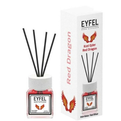 Parfum - odorizant de camera cu betisoare din ratan, Eyfel, Aroma Dragonul Rosu, 120 ml