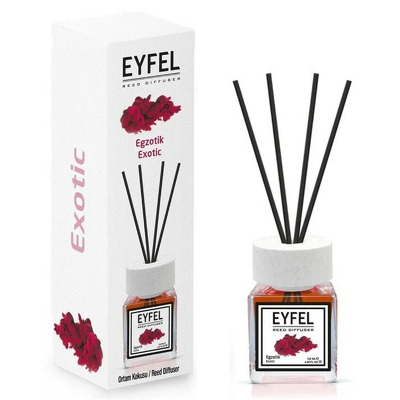 Parfum - odorizant de camera cu betisoare din ratan, Eyfel, Aroma Exotic, 120 ml