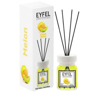 Parfum - odorizant de camera cu betisoare din ratan, Eyfel, Aroma Pepene galben, 120 ml