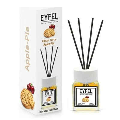 Parfum - odorizant de camera cu betisoare din ratan, Eyfel, Aroma Placinta cu mere, 120 ml