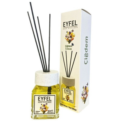 Parfum - odorizant de camera cu betisoare din ratan, Eyfel, Aroma Sofran, 120 ml