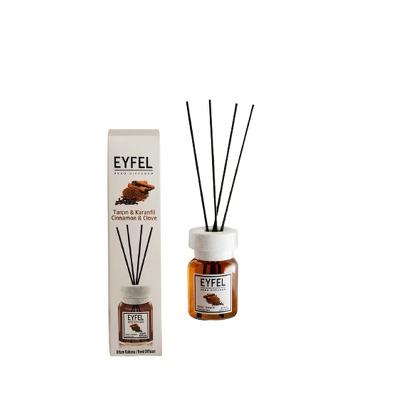 Parfum - odorizant de camera cu betisoare din ratan, Eyfel, Scortisoara cu Cuisoare, 120 ml