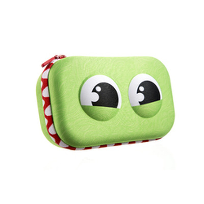 Penar cu fermoar, cu separator, ZIPIT Wildlings Storage box - verde