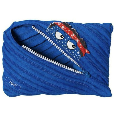 Penar cu fermoar, Talking Monstar - albastru royal