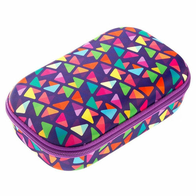 Penar cu fermoar - triunghiuri mov, Zipit Colorz Storage box