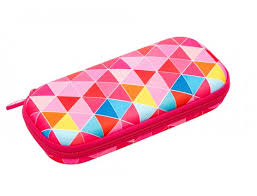 Penar cu fermoar, Zipit Colorz box - triunghiuri roz