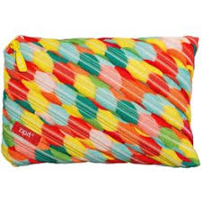 Penar cu fermoar, Zipit Colorz Jumbo - multicolor flori mari