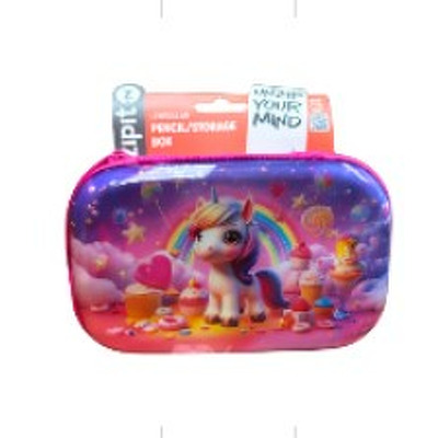 Penar cu fermoar ZIPIT Lenticular Top Storage Box - Unicorn PinkCloud