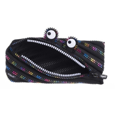 Penar cu fermoar, Zipit Monster Special Edition - negru cu dinti curcubeu