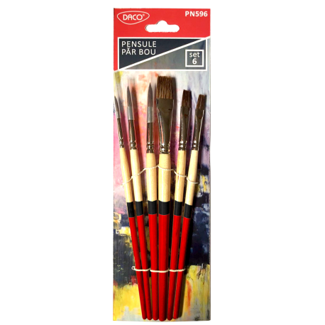 Pensula set 6 par bou, Daco PN596
