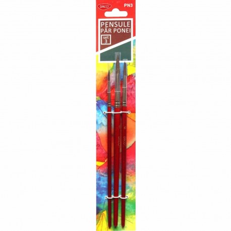 Pensula set 3 par ponei Daco PN3
