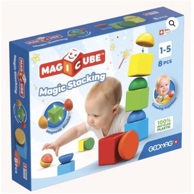 Pentru copii constructor, Geomag, diverse figuri geometrice, 8 piese