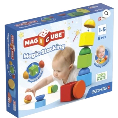 Pentru copii constructor, Geomag, diverse figuri geometrice, 8 piese