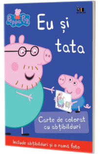 Peppa Pig - Eu si tata. Include abtibilduri si o rama foto