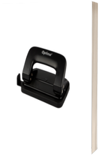 Perforator metalic, 12 coli, Optima Classic MP12 - negru