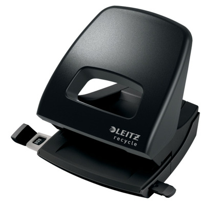 Perforator plastic Recycle NeXXt Series, 30 coli, partial reciclat, negru