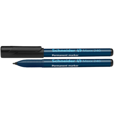 Permanent marker Schneider Maxx 240, varf rotund 1-2mm - negru
