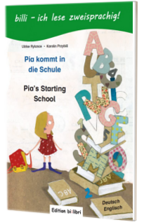 Pia kommt in die Schule. Pia's starting school