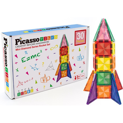 Picasso Tiles Set Magnetic 30 Buc Cuburi Mini