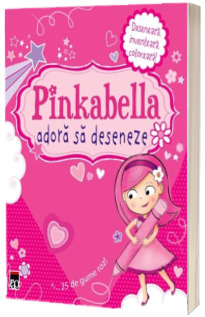 Pinkabella adora sa deseneze - Deseneaza, inventeaza, coloreaza