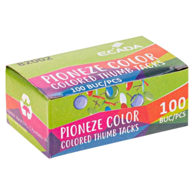 Pioneze color 100buc/cutie