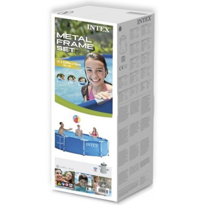 Piscina cadru metalic, pompa filtrare inclusa