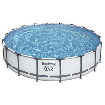 Piscina cadru Rotunda, Bestway Steel Pro Max, 56462, Albastru, 5.49 x 1.22 m