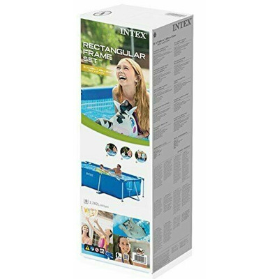 Piscina dreptunghiular cu cadru metal