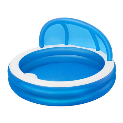 Piscina gonflabila pentru familie cu parasolar, 2.41 m x 2.41 m x 1.40 m