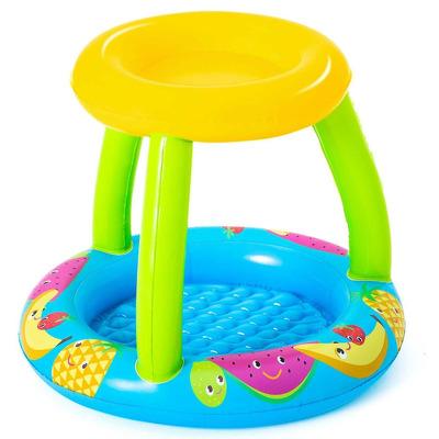 Piscina gonflabila, Zola, multicolora, cu umbrar, 94 x 89 cm