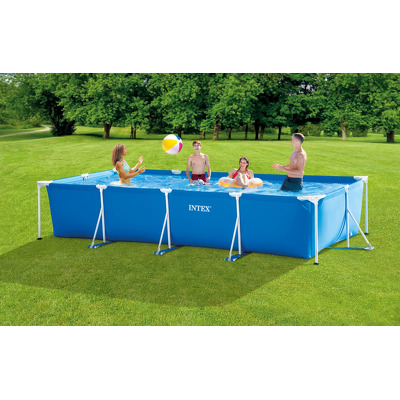 Piscina rectangulara cadru metalic