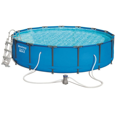 Piscina rotunda cu cadru metalic Bestway Steel Pro Max 427 x 107 cm