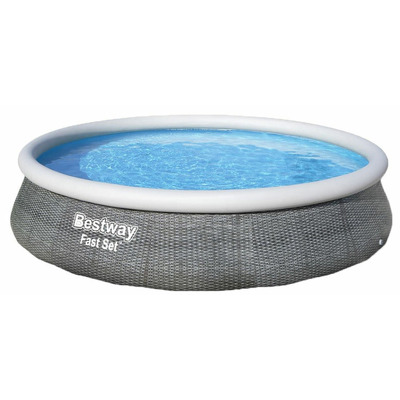 Piscina rotunda cu inel Bestway Fast Set 396 x 84 cm