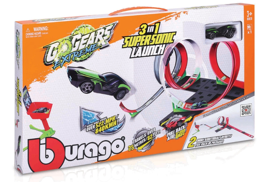 Pista masini cu o masinuta, Bburago Go Gears Extreme Supersonic Launch