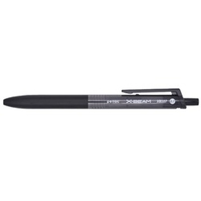 Pix X-Beam XB-107, rubber grip, 0.7mm, clema plastic, corp negru - scriere neagra