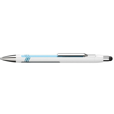 Pix Schneider Epsilon Touch XB, varf 1.4mm - corp alb/bleu - scriere albastra