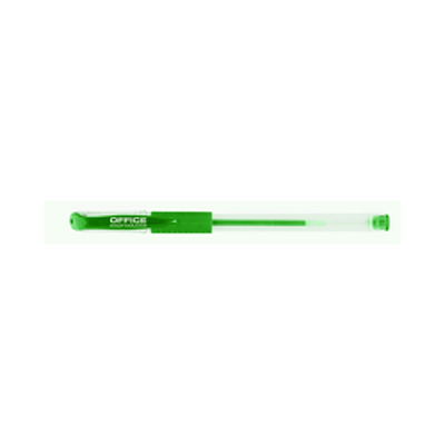 Pix transparent cu gel, cu rubber grip, varf 0.5mm, Office Products - verde